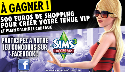 Concours Facebook Les Sims 3 Acces VIP