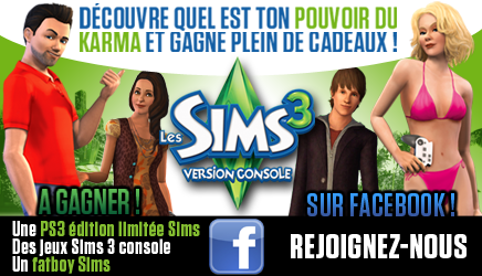 Concours Facebook Les Sims 3 console